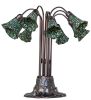 24 High Stained Glass Pond Lily 10 Light Table Lamp