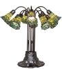 24 High Stained Glass Pond Lily 10 Light Table Lamp