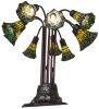 24 High Stained Glass Pond Lily 10 Light Table Lamp