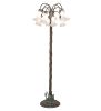 61" High White Tiffany Pond Lily 12 Light Floor Lamp