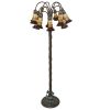 61" High Stained Glass Pond Lily Floor Lamp