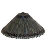 20" Wide Tiffany Jeweled Peacock Shade