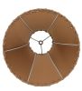 14" Wide Faux Leather Tan Hexagon Shade