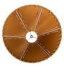 15"W X 8"H Faux Leather Tan Hexagon Shade