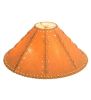 18" Wide Faux Leather Tan Hexagon Shade