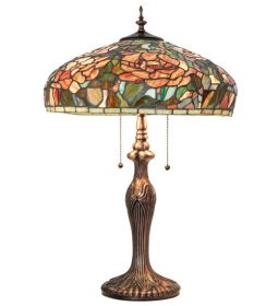 25" High Tiffany Peony Table Lamp