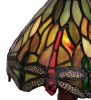 12"H Tiffany Hanginghead Dragonfly w/ Twisted Fly Mosaic Base Mini Lamp