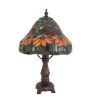 13" High Tiffany Poinsettia Mini Lamp