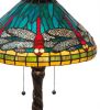 21"H Tiffany Dragonfly w/ Twisted Fly Mosaic Base Table Lamp