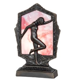 9" High Posing Deco Lady Accent Lamp