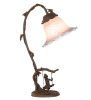16" High Fluted Bell Cherub on Swing Mini Lamp
