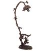 16" High Fluted Bell Cherub on Swing Mini Lamp