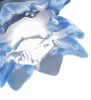 16" High Blue Floral Cherub on Swing Mini Lamp