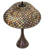 23"H Tiffany Fishscale Table Lamp