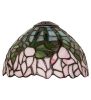 8" Wide Tiffany Cabbage Rose Shade