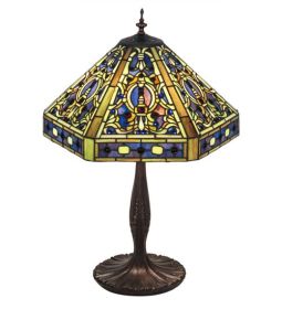24"H Tiffany Elizabethan Table Lamp