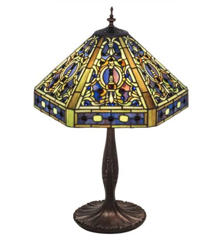 24"H Tiffany Elizabethan Table Lamp