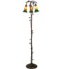 58" High Amber/Green 3 Light Floor Lamp