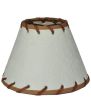 6.25"W X 4.25"H Parchment & Rawhide Shade