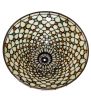 14" Wide Diamond & Jewel Recurve Shade