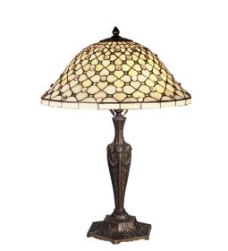 22"H Diamond & Jewel Table Lamp