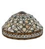 11.5" Wide Jeweled Quatrefoil Recurve Shade
