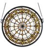 13" Round Fleur-de-Lis Medallion Stained Glass Window
