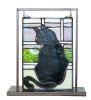 10.5" High X 9.5" Wide Cat in Window Lighted Mini Tabletop Window