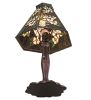 19" High Oriental Peony Accent Lamp