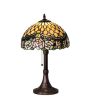 19" High Jeweled Rose Table Lamp