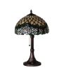 19" High Jeweled Rose Table Lamp