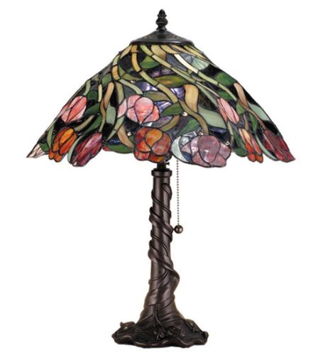 21"H Spiral Tulip Table Lamp