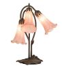 16 High Pink Tiffany Pond Lily 3 Light Accent Lamp
