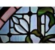 20W X 20H Tulip Bevel Medallion Stained Glass Window
