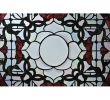 20"W X 20"H Tulip Bevel Medallion Stained Glass Window