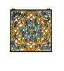 22"W X 22"H Shamrock Garden Stained Glass Window