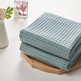 Waffle Bath Towels - Pistachio Color- Set of 2