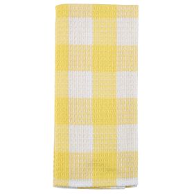 Wicklow Waffle Dishtowel - Yellow