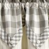 Wicklow Lined Point Valance 15" L - Dove