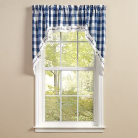 Wicklow Home Lined Swags 36" L - China Blue