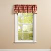 Wicklow Lined Point Valance 15" L - Garnet
