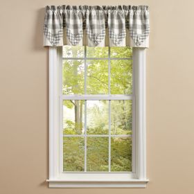 Wicklow Lined Point Valance 15" L - Dove