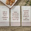 Lord, Help Me Flour Sack Printed Dishtowel
