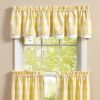 Wicklow Lined Layered Valance 16" L - Yellow
