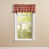 Wicklow Ruffled Valance 14" L - Garnet