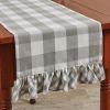 Wicklow Ruffled Table Runner 42" L -  Dove