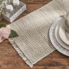 Basket Weave Table Runner 54" L -  Meadow