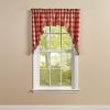 Wicklow Ruffled Swags 36" L - Garnet
