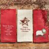 Sheep With Wreath Dishtowel