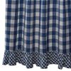 Wicklow Ruffled Shower Curtain 72" X 72" - China Blue